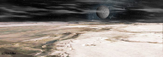 Illustration for article titled Stunning Pluto Art Makes Me Want to Hike the Norgay Montes